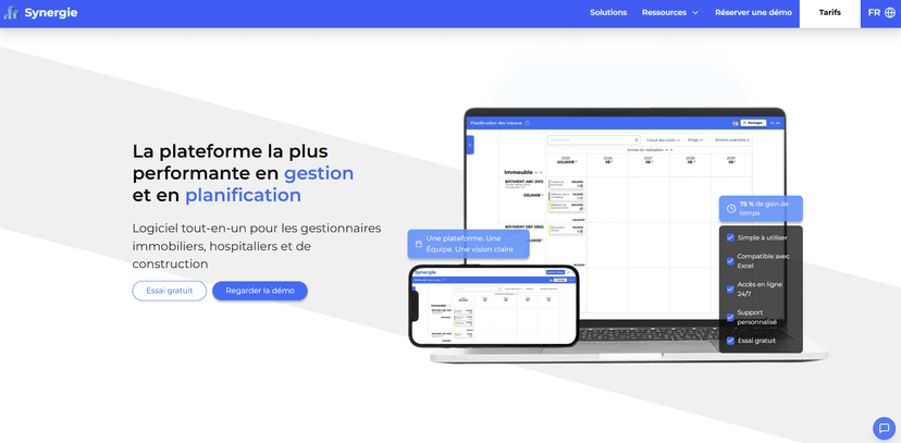 Site fait pour Patrick, CEO de Groupe Excellence Technologie